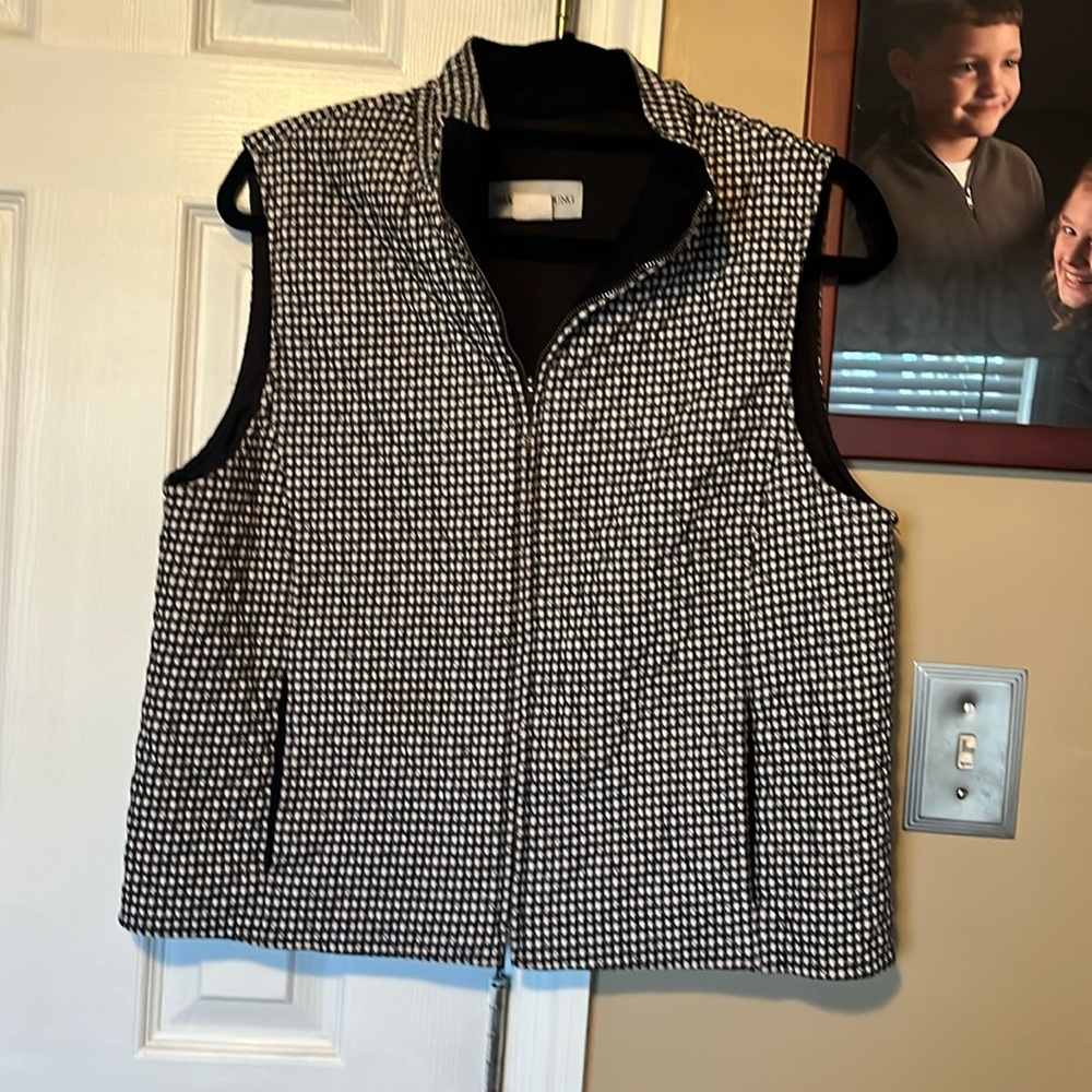 Sharon Young vintage zipper vest size 12